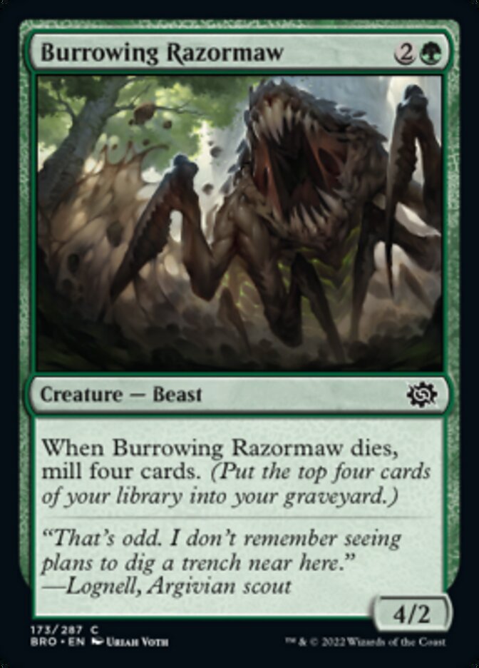 Burrowing Razormaw [The Brothers' War] | Gear Gaming Bentonville