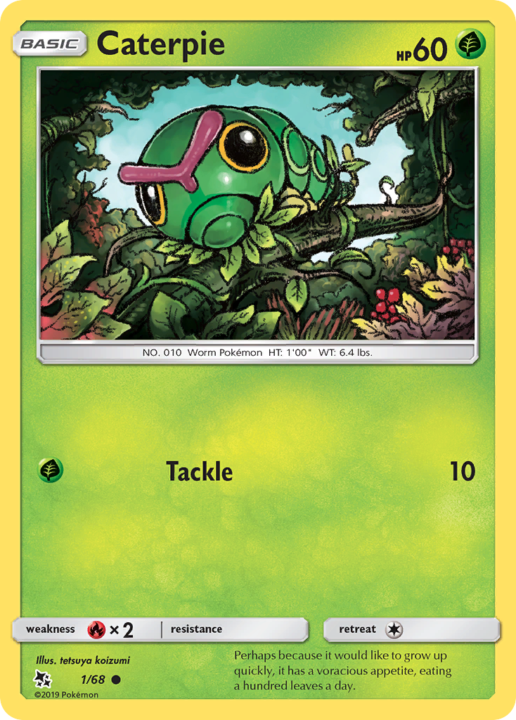 Caterpie (1/68) [Sun & Moon: Hidden Fates] | Gear Gaming Bentonville