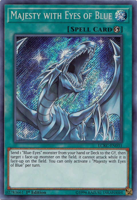 Majesty with Eyes of Blue [LCKC-EN031] Secret Rare | Gear Gaming Bentonville