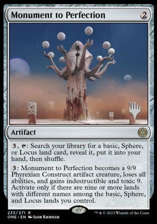 Monument to Perfection (Promo Pack) [Phyrexia: All Will Be One Promos] | Gear Gaming Bentonville