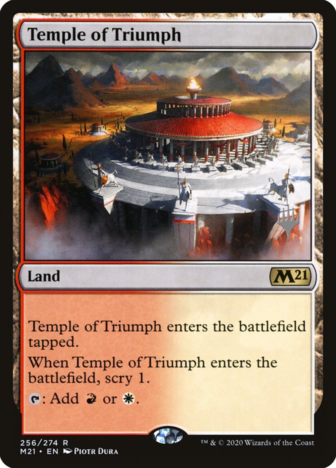 Temple of Triumph (Promo Pack) [Core Set 2021 Promos] | Gear Gaming Bentonville
