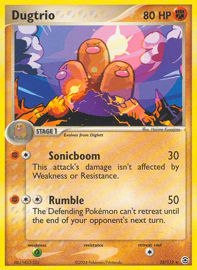 Dugtrio (22/112) [EX: FireRed & LeafGreen] | Gear Gaming Bentonville