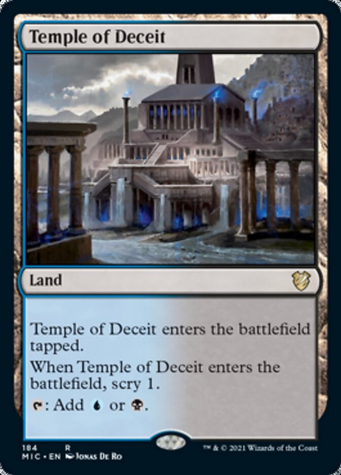 Temple of Deceit [Innistrad: Midnight Hunt Commander] | Gear Gaming Bentonville