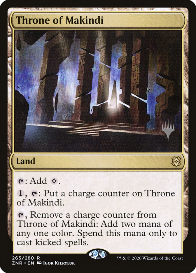 Throne of Makindi (Promo Pack) [Zendikar Rising Promos] | Gear Gaming Bentonville