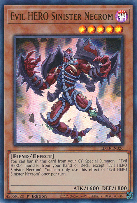 Evil HERO Sinister Necrom [LDS3-EN026] Ultra Rare | Gear Gaming Bentonville