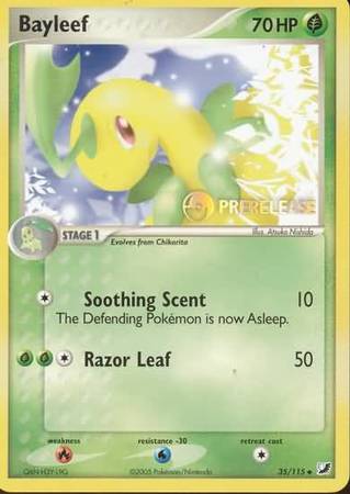 Bayleef (35/115) (Prerelease Promo) [Nintendo: Black Star Promos] | Gear Gaming Bentonville