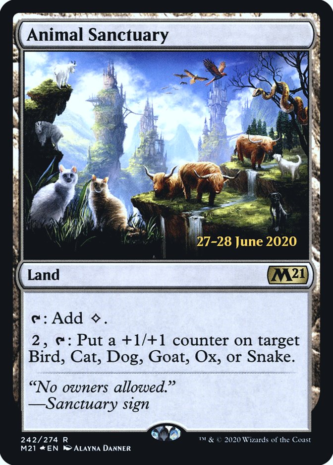 Animal Sanctuary  [Core Set 2021 Prerelease Promos] | Gear Gaming Bentonville