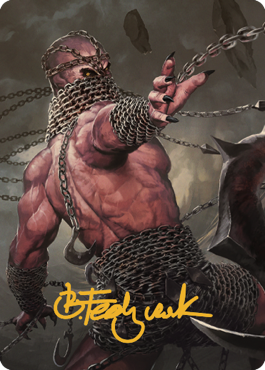 Chain Devil Art Card (Gold-Stamped Signature) [Commander Legends: Battle for Baldur's Gate Art Series] | Gear Gaming Bentonville