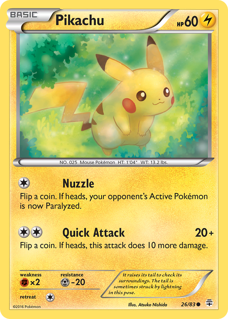 Pikachu (26/83) [XY: Generations] | Gear Gaming Bentonville