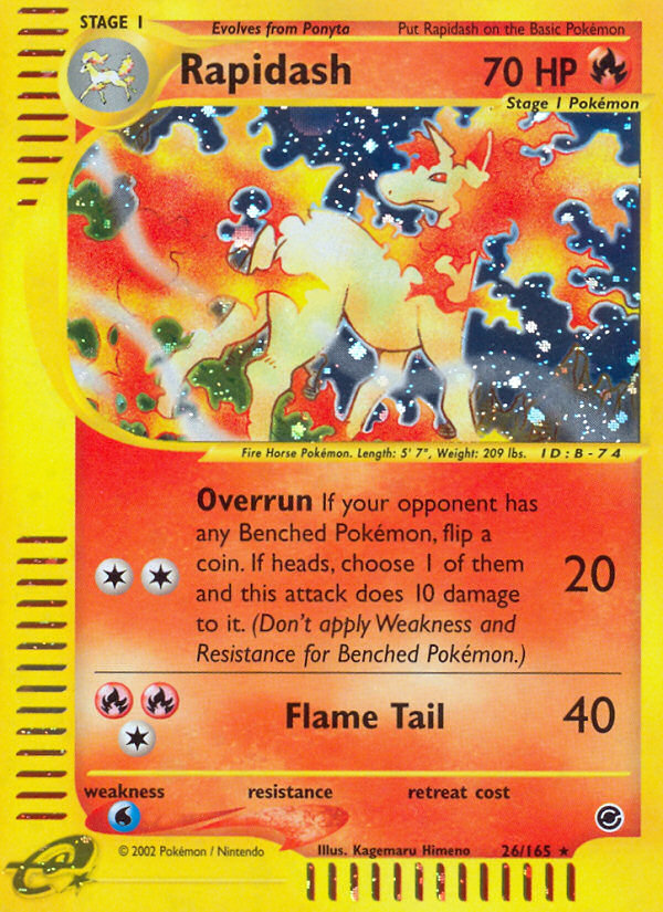 Rapidash (26/165) [Expedition: Base Set] | Gear Gaming Bentonville