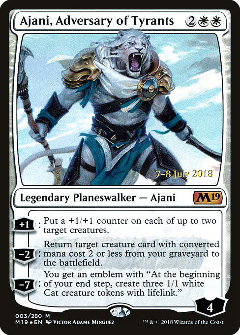 Ajani, Adversary of Tyrants [Prerelease Cards] | Gear Gaming Bentonville