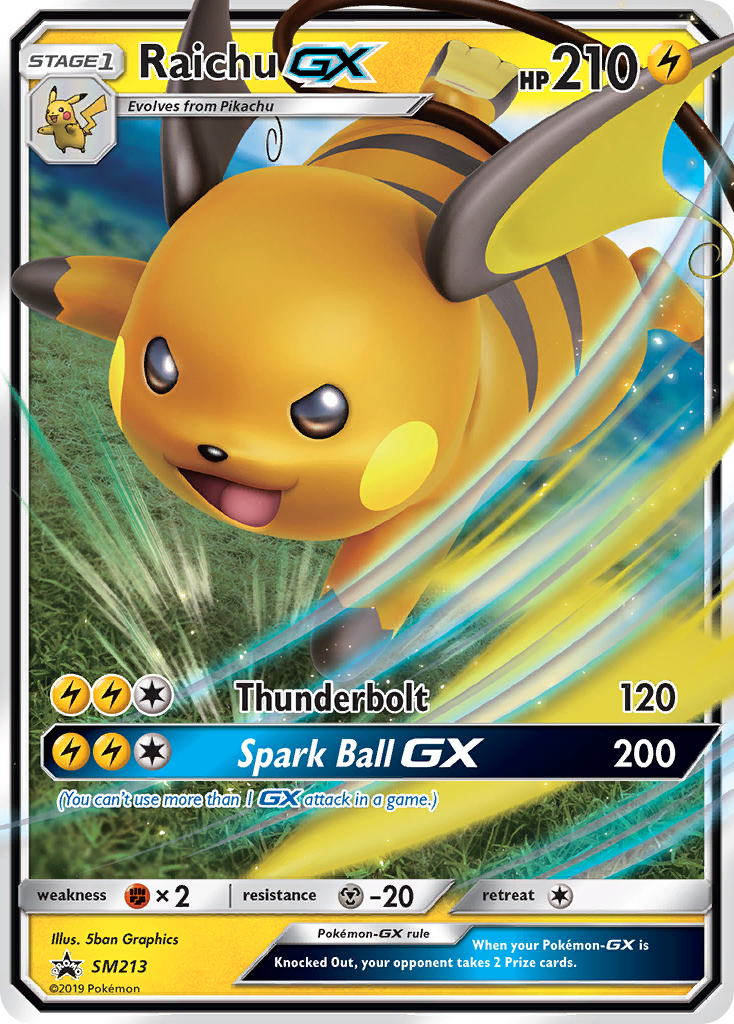 Raichu GX (SM213) [Sun & Moon: Black Star Promos] | Gear Gaming Bentonville