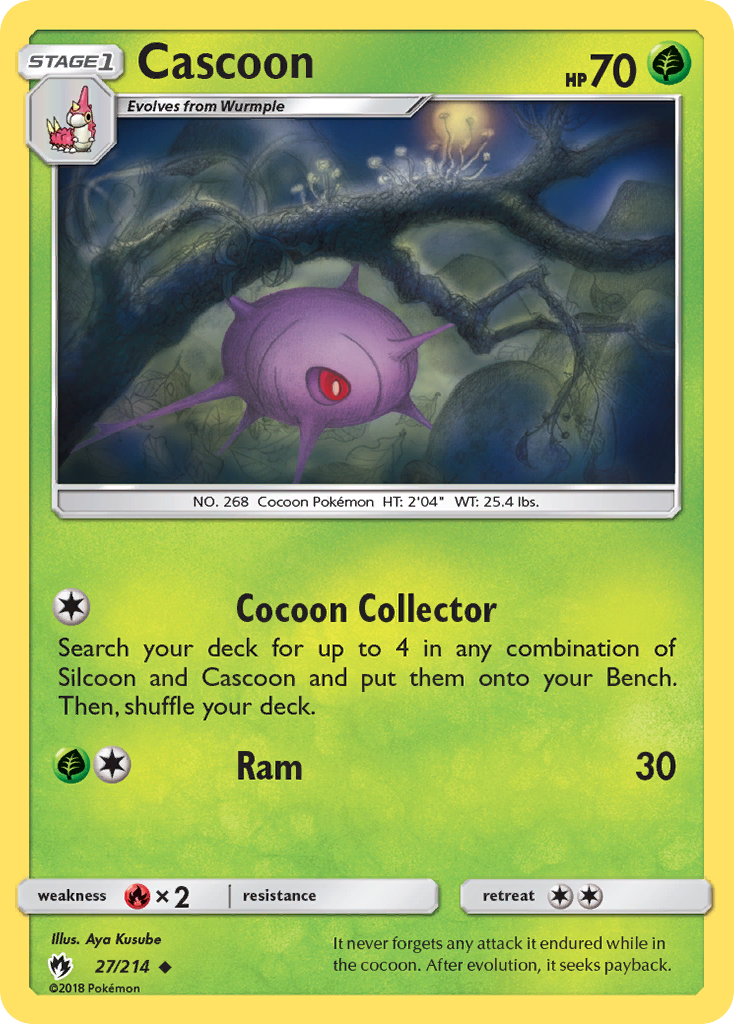 Cascoon (27/214) [Sun & Moon: Lost Thunder] | Gear Gaming Bentonville