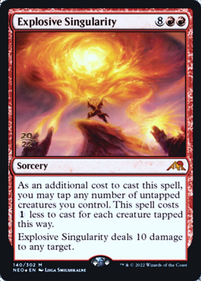 Explosive Singularity [Kamigawa: Neon Dynasty Prerelease Promos] | Gear Gaming Bentonville