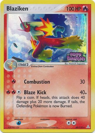 Blaziken (20/110) (Stamped) [EX: Holon Phantoms] | Gear Gaming Bentonville