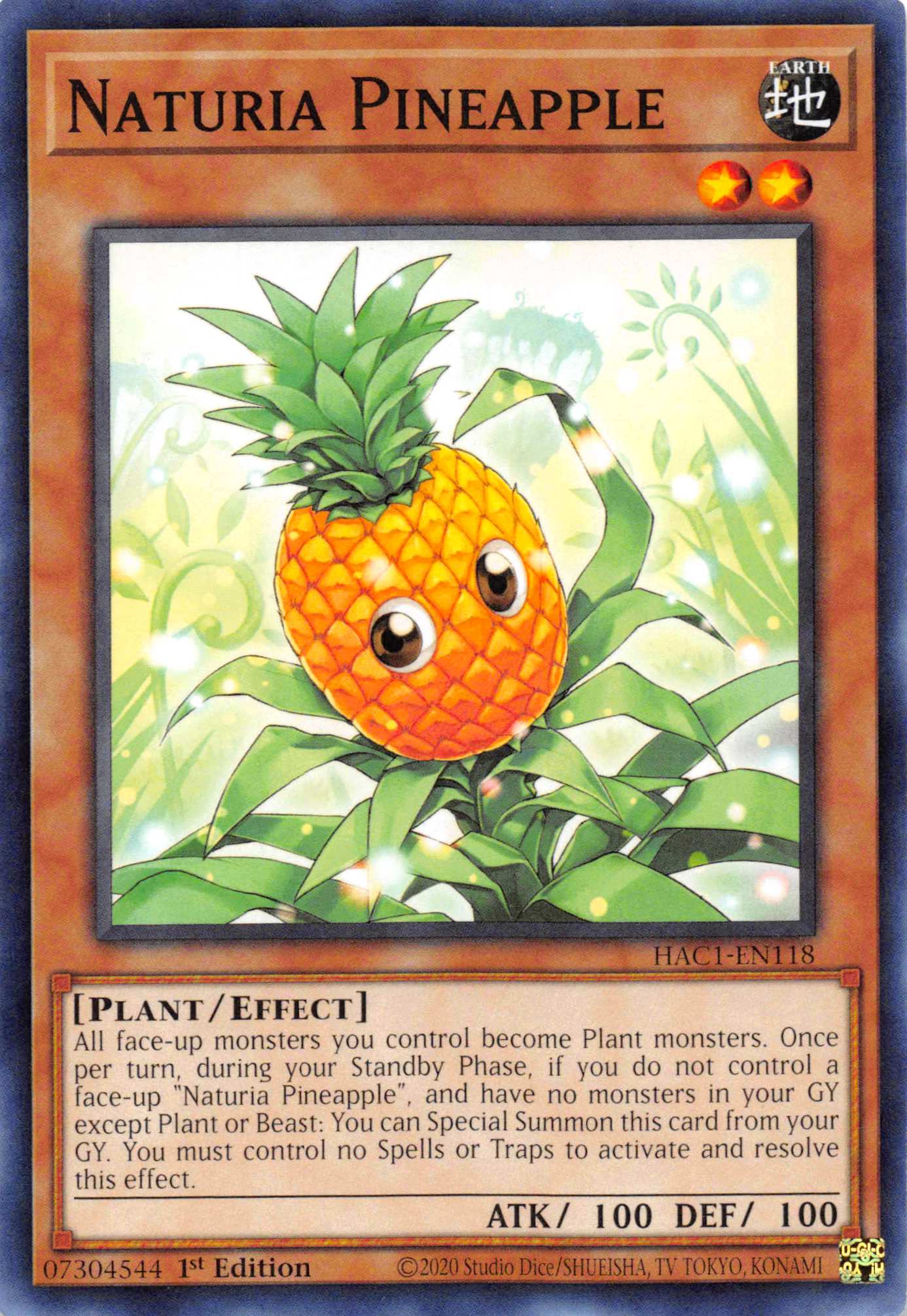 Naturia Pineapple [HAC1-EN118] Common | Gear Gaming Bentonville