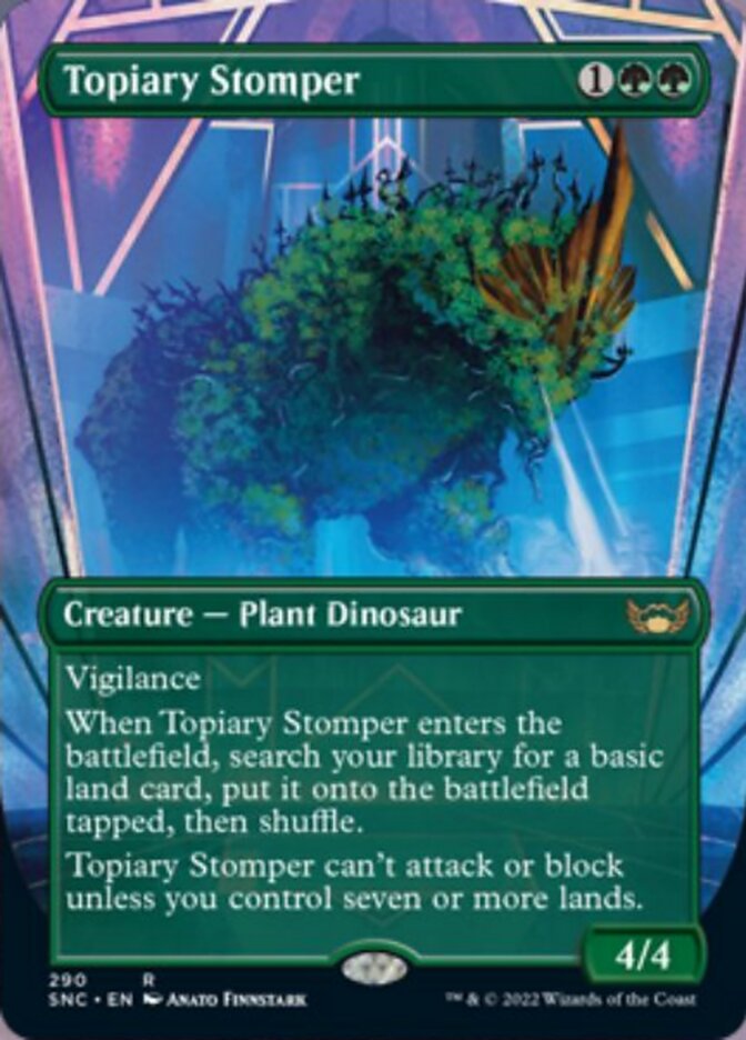 Topiary Stomper (Borderless Alternate Art) [Streets of New Capenna] | Gear Gaming Bentonville