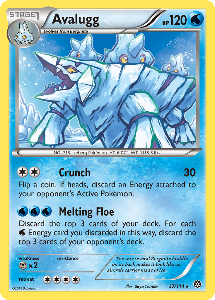 Avalugg (37/114) [XY: Steam Siege] | Gear Gaming Bentonville