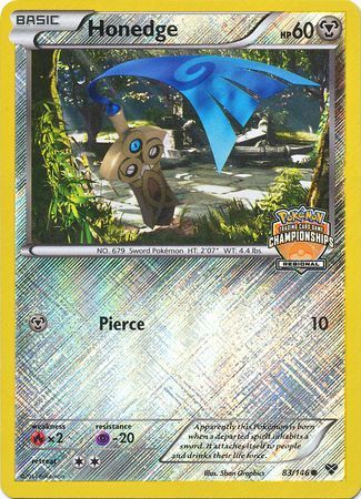 Honedge (83/146) (Regional Championship Promo) [XY: Base Set] | Gear Gaming Bentonville