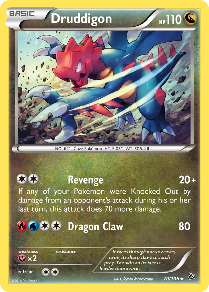 Druddigon (70/106) [XY: Flashfire] | Gear Gaming Bentonville