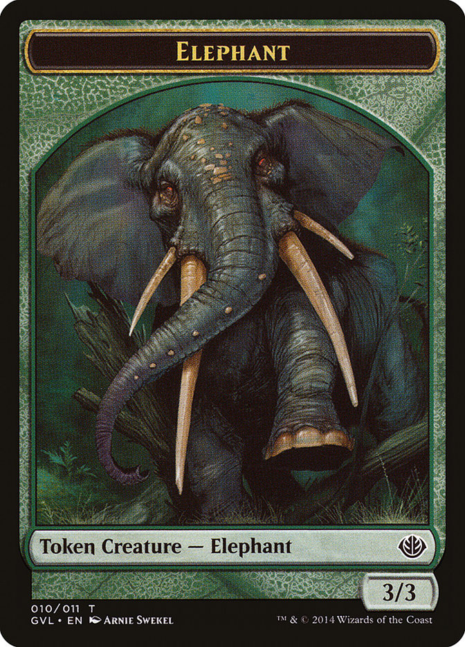 Elephant Token (Garruk vs. Liliana) [Duel Decks Anthology Tokens] | Gear Gaming Bentonville