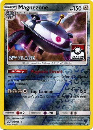 Magnezone (83/156) (League Promo 2nd Place) [Sun & Moon: Ultra Prism] | Gear Gaming Bentonville