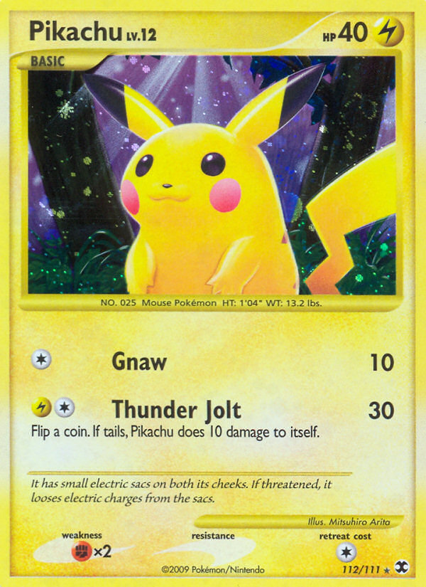 Pikachu (112/111) [Platinum: Rising Rivals] | Gear Gaming Bentonville