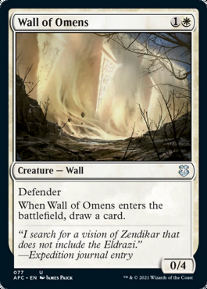 Wall of Omens [Dungeons & Dragons: Adventures in the Forgotten Realms Commander] | Gear Gaming Bentonville