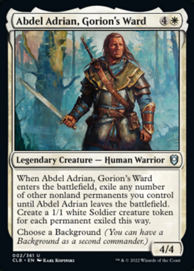 Abdel Adrian, Gorion's Ward [Commander Legends: Battle for Baldur's Gate] | Gear Gaming Bentonville