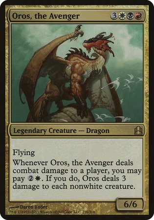 Oros, the Avenger (Oversized) [Oversize Cards] | Gear Gaming Bentonville