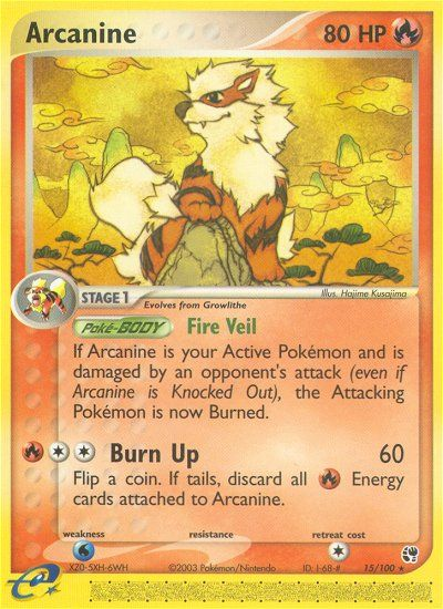 Arcanine (15/100) [EX: Sandstorm] | Gear Gaming Bentonville