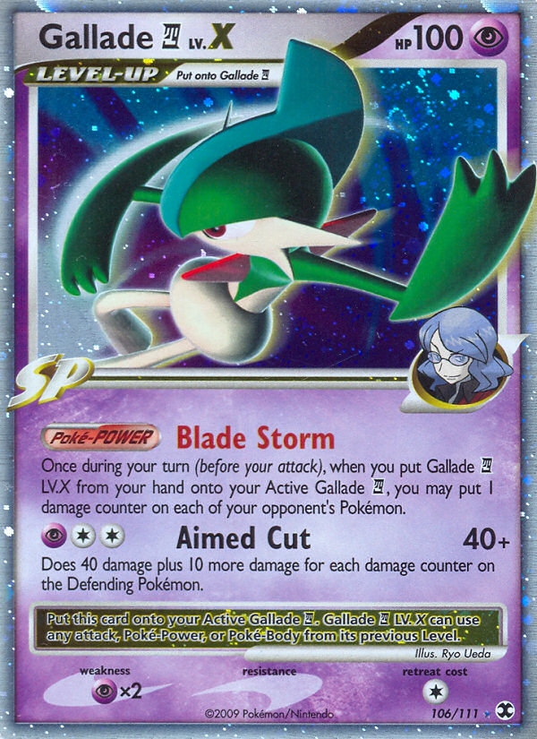 Gallade LV.X (106/111) [Platinum: Rising Rivals] | Gear Gaming Bentonville