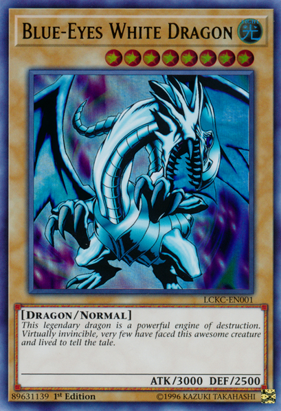 Blue-Eyes White Dragon (Version 1) [LCKC-EN001] Ultra Rare | Gear Gaming Bentonville