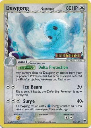 Dewgong (15/101) (Delta Species) (Stamped) [EX: Dragon Frontiers] | Gear Gaming Bentonville