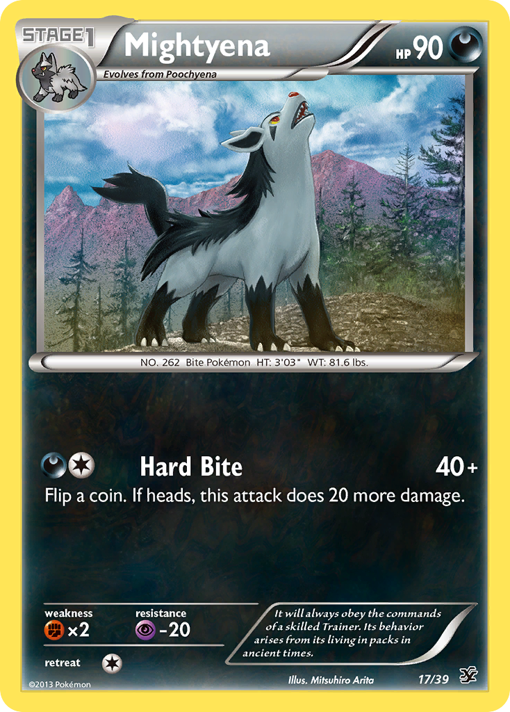 Mightyena (17/39) [XY: Kalos Starter Set] | Gear Gaming Bentonville