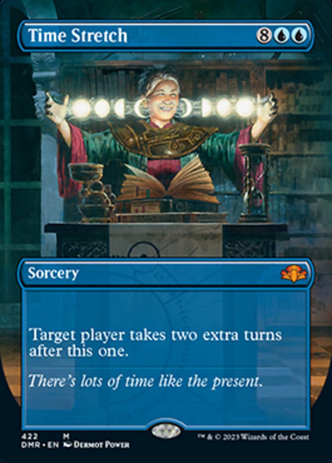 Time Stretch (Borderless Alternate Art) [Dominaria Remastered] | Gear Gaming Bentonville