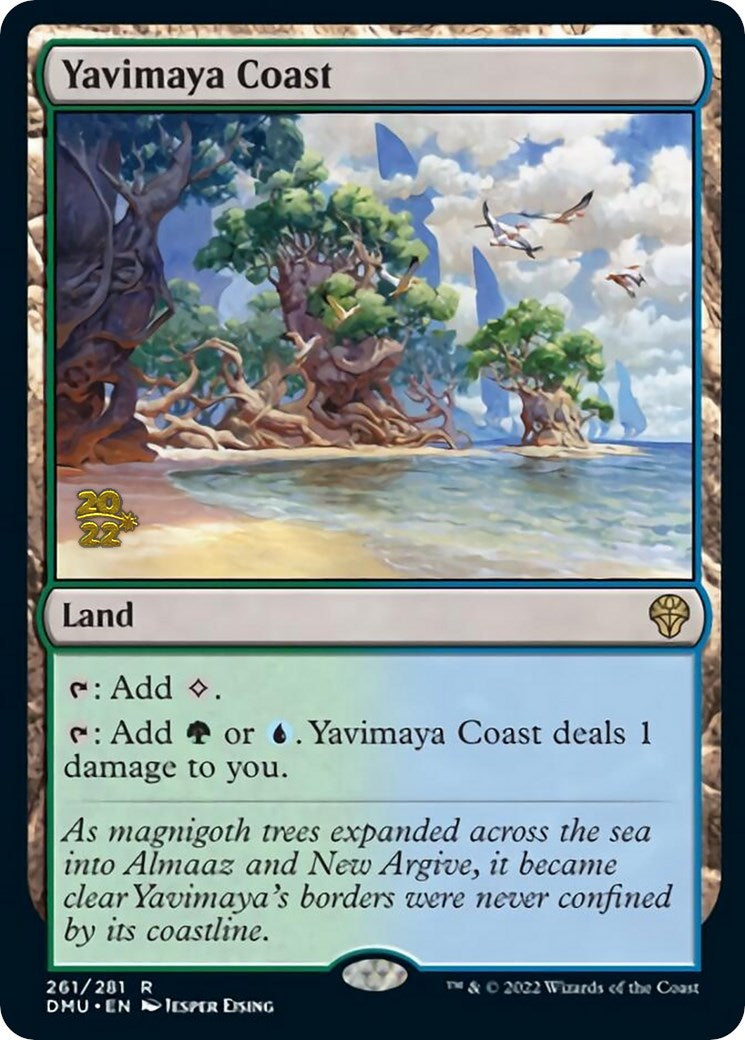 Yavimaya Coast [Dominaria United Prerelease Promos] | Gear Gaming Bentonville