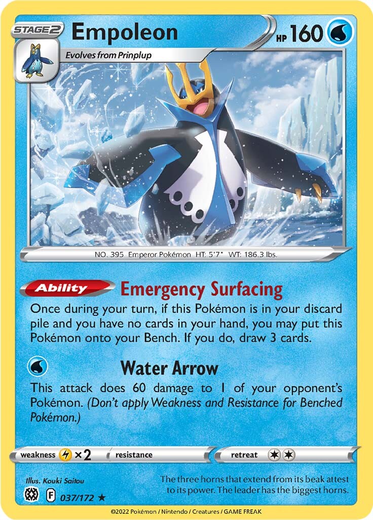 Empoleon (037/172) [Sword & Shield: Brilliant Stars] | Gear Gaming Bentonville