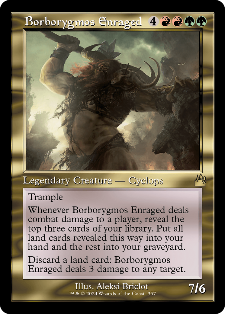 Borborygmos Enraged (Retro Frame) [Ravnica Remastered] | Gear Gaming Bentonville