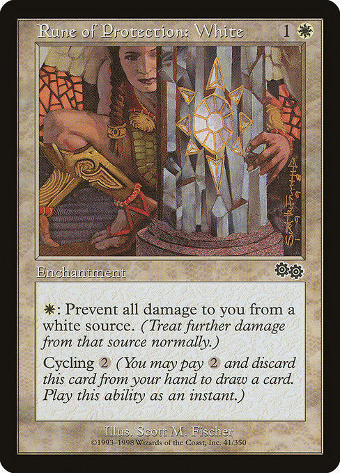 Rune of Protection: White [Urza's Saga] | Gear Gaming Bentonville