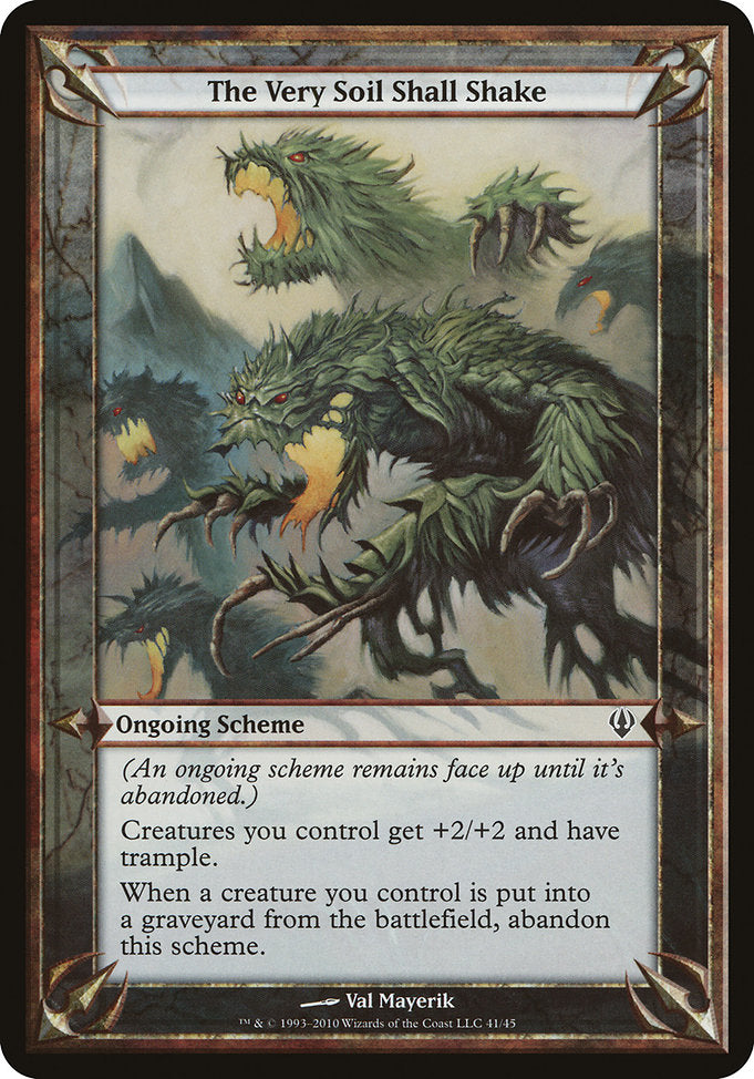 The Very Soil Shall Shake (Archenemy) [Oversize Cards] | Gear Gaming Bentonville