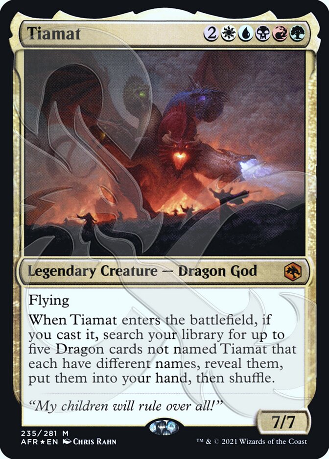 Tiamat (Ampersand Promo) [Dungeons & Dragons: Adventures in the Forgotten Realms Promos] | Gear Gaming Bentonville