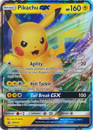 Pikachu GX (SM232) (Jumbo Card) [Sun & Moon: Black Star Promos] | Gear Gaming Bentonville