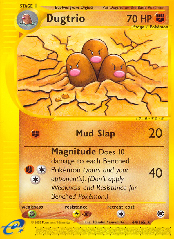 Dugtrio (44/165) [Expedition: Base Set] | Gear Gaming Bentonville