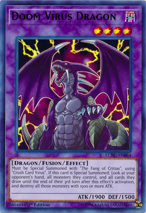 Doom Virus Dragon [LCKC-EN064] Ultra Rare | Gear Gaming Bentonville