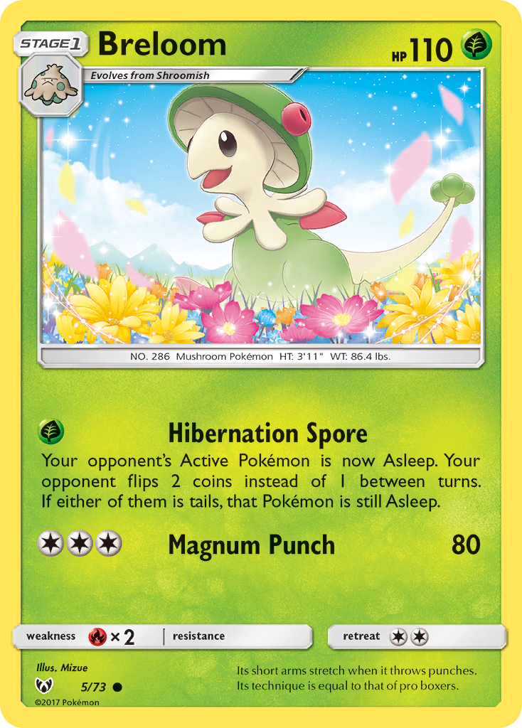 Breloom (5/73) [Sun & Moon: Shining Legends] | Gear Gaming Bentonville