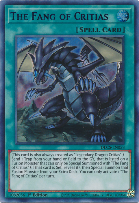 The Fang of Critias (Blue) [DLCS-EN058] Ultra Rare | Gear Gaming Bentonville