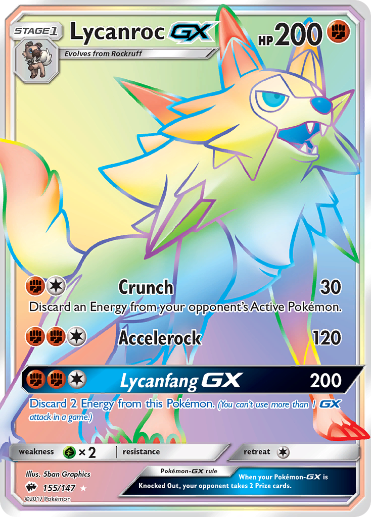 Lycanroc GX (155/147) [Sun & Moon: Burning Shadows] | Gear Gaming Bentonville