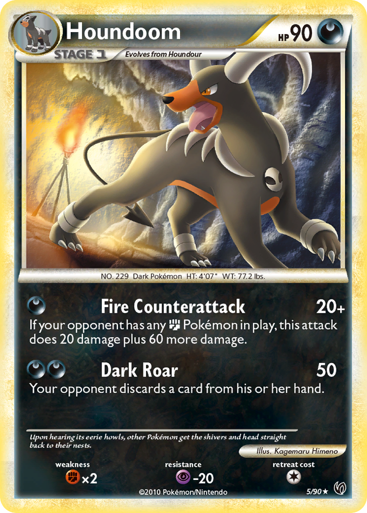 Houndoom (5/90) [HeartGold & SoulSilver: Undaunted] | Gear Gaming Bentonville