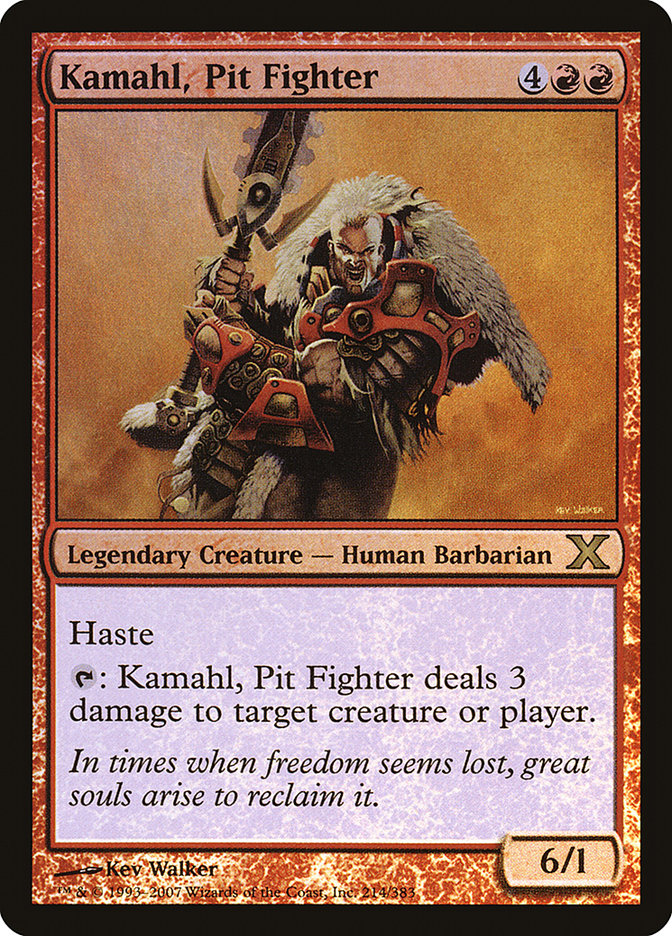 Kamahl, Pit Fighter (Premium Foil) [Tenth Edition] | Gear Gaming Bentonville